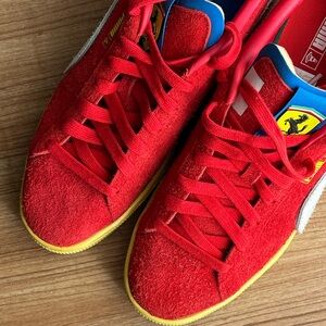 Puma Ferrari x Joshua Vides Suede Sneakers Sz 12